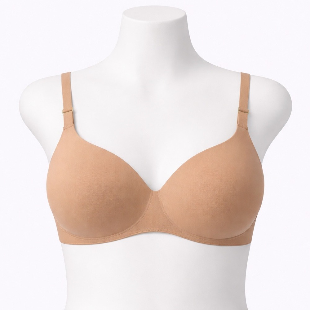 Soma Vanishing 360 Wireless‎ Bra 34DD Nude Seamless Smooth Back 052301 Comfort